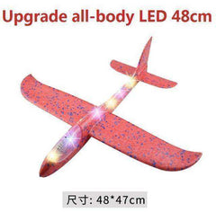 LED Hand Throwing Airplane Glider