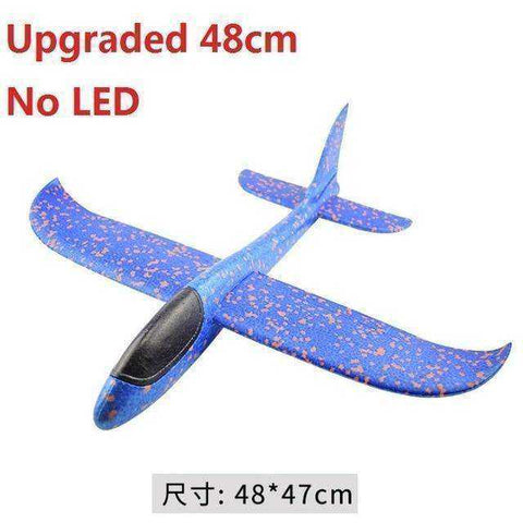 LED Hand Throwing Airplane Glider