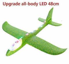 LED Hand Throwing Airplane Glider