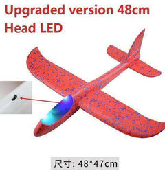 LED Hand Throwing Airplane Glider