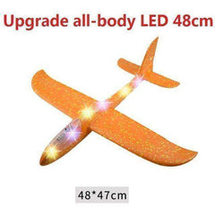 LED Hand Throwing Airplane Glider