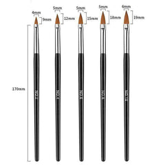 Aesthetic Nail Art Crystal Brush UV Gel Builder
