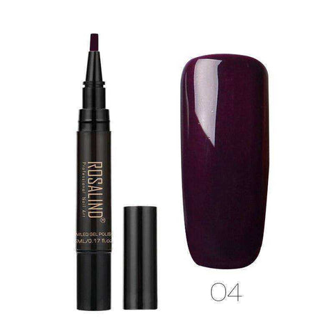 Image of Aesthetic 5ml Nail Polish Pen Manicure Soak-Off Cured by UV LED Lamp