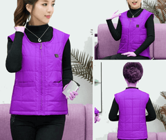 Men Women USB Infrared Thermal Heating Waistcoat Vest Jacket