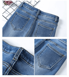 Women Warm Jean Pants
