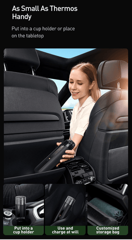 Image of Portable Wireless Handheld Auto Car Vacuum Cleaner