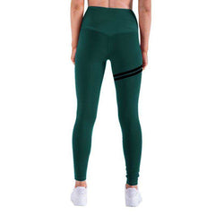 High Waist Fitness Gold Print Leggings