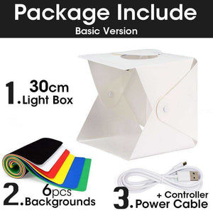 Portable USB Mini LED Light Folding Photo Studio/Light Box