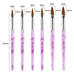 Aesthetic Nail Art Crystal Brush UV Gel Builder
