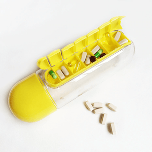 Water Bottle with Pills Holder