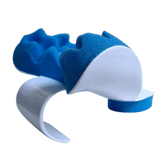 Soft Neck Support Blue Travel Pillow Traction Device