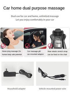 Upgraded Electric Neck Back Waist Heat Cervical Massage Pillow