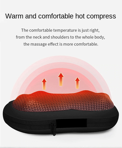 Image of Upgraded Electric Neck Back Waist Heat Cervical Massage Pillow