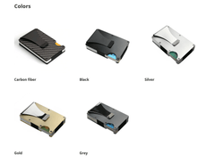 Unisex Wallet Blocking Portable ID Card Holder Clip