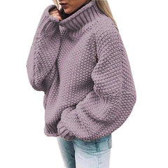 Knitted Turtleneck Women Sweater