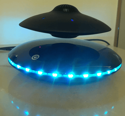 Levitating UFO speaker led table lamp
