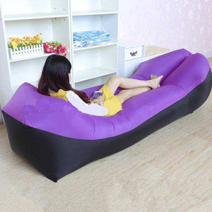 Adult Beach Lounge Chair Fast Folding Waterproof Inflatable Air Bed