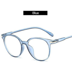 Anti Blue Light Eyeglasses Frame Vintage Round Clear Lens