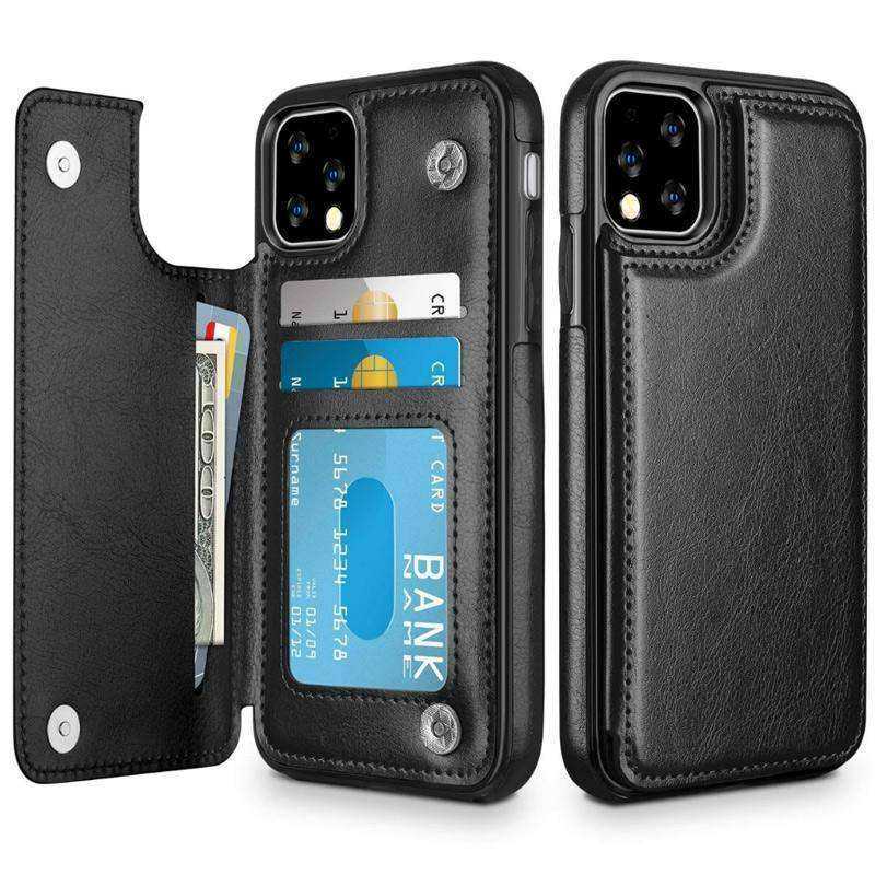Wallet Leather Cell Phone Case for IPhone 11 Pro Max 6S 6 7 8 Plus XS Max XR Case Cover Retro Flip