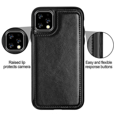 Image of Wallet Leather Cell Phone Case for IPhone 11 Pro Max 6S 6 7 8 Plus XS Max XR Case Cover Retro Flip
