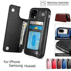 Wallet Leather Cell Phone Case for IPhone 11 Pro Max 6S 6 7 8 Plus XS Max XR Case Cover Retro Flip