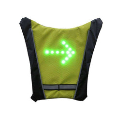 New Led Bicycle Vest Wireless Safety Turn Signal Light Reflective Warning