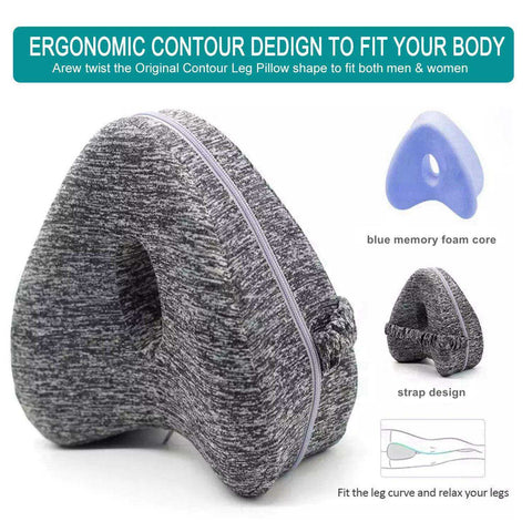 Image of Newest Orthopedic Sleeping Memory Foam Leg Positioner Pillows