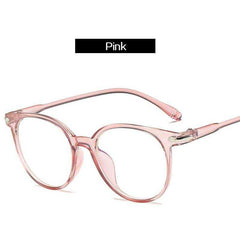 Anti Blue Light Eyeglasses Frame Vintage Round Clear Lens