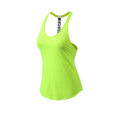 Women T - Backless Loose Sleeveless Sports Yoga Fitness Workout Crop Tops Shirts - AWAKENING AESTHETICS