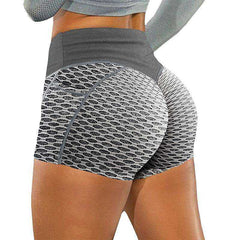 Women's Casual Elastic Skinny Buttocks Lifting Gym Fitness Sports Shorts - AWAKENING AESTHETICS