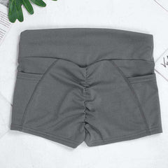 Women's Casual Elastic Skinny Buttocks Lifting Gym Fitness Sports Shorts - AWAKENING AESTHETICS