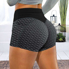 Women's Casual Elastic Skinny Buttocks Lifting Gym Fitness Sports Shorts - AWAKENING AESTHETICS