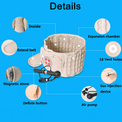 Lumbar Relief Spinal Decompression Adjustable Waist Belt Kit