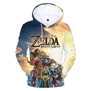 3D Print The Legend of Zelda 3D Sweatshirt Thin Hooded Pullovers