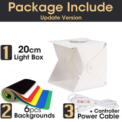 Portable USB Mini LED Light Folding Photo Studio/Light Box