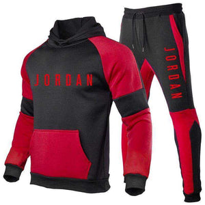 High Quality Tracksuit Men Hooded Sweatshirt+Pants Pullover Sets