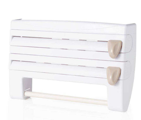 Image of 4 In 1 Multifunctional Wall Mounted Paper Towel Tissue Roll Holder