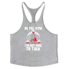 Men Anime Bodybuilding Cotton Stringer Tank Tops