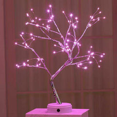 LED Night Light Mini Christmas Tree Copper Wire Garland Lamp