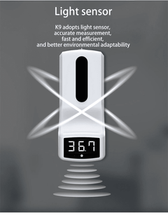 New Wall Mounted Touchless No Contact K9 Infrared Lcd Temperature Thermometer Sanitizer Sensor Machine With Automatic Liquid Soap Dispenser