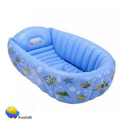 Portable Inflatable Baby Bath Tub Cushion Warm With Air Pump