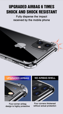 Transparent Shockproof Soft Silicone iPhone Case