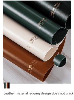 Non Slip PU Leather Tableware Pad Placemat Disc