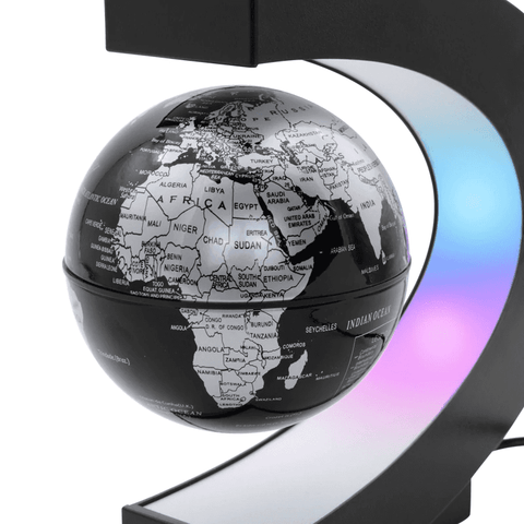 Image of Magnetic Levitation Night Light Floating World Map Ball Lamp