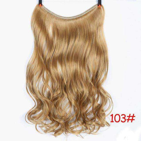Image of 24 Inches Invisible Wire No Clips Hair Extension
