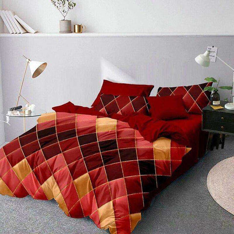 Image of Diamond Lattice Duvet Cover Bedding Set