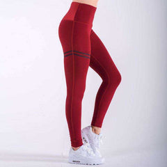 High Waist Fitness Gold Print Leggings
