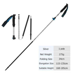 Collapsible Hiking Trekking Poles Folding Stick